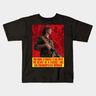 Rojava Kurdish YPJ Kids T-Shirt